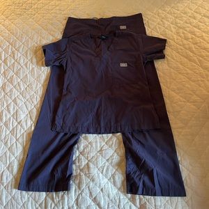 Blue Sky Navy Scrub Set XS